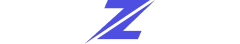 Razed wordmark in white with a blue stylised letterform.